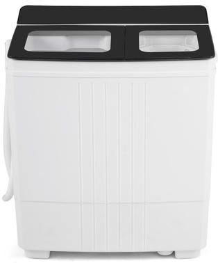 Costway Portable Washing Machine with 12 LBS Washer and 8 LBS Spinner Combo for Apartments-Black