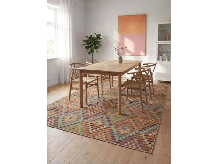 benuta Nest Vintage Teppich Casa - Mehrfarbig 140x200 cm - Teppich für Wohnzimmer, Schlafzimmer und Flur - Pflegeleicht - Fußbodenheizung Geeignet