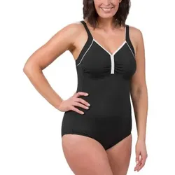 Trofe Swimsuit Prosthetic Chlorine Resistant Schwarz/Weiß Polyester D 42 Damen