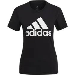 ADIDAS Damen Shirt Damen T-Shirt Essentials Logo, Größe M in Schwarz Schwarz