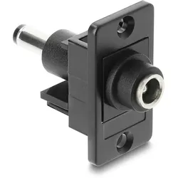DELOCK Panel Mount DC 5,5x2,1mm Bu. zu DC 5,5x2,5mm stecker