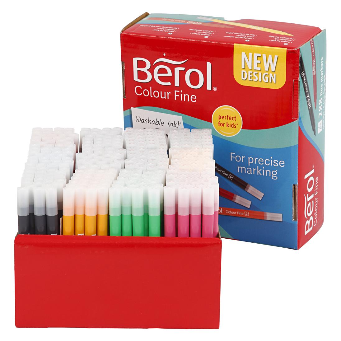 Newell Fasertinte berol colourfine, Packung mit 288 sortierten Farben (288x) (2057601)
