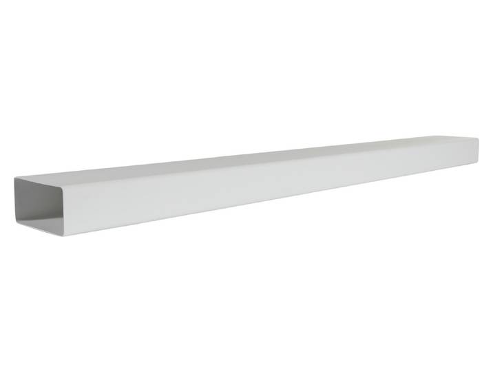 Suprex Flachrohr 110 x 54 mm x 1 m weiss
