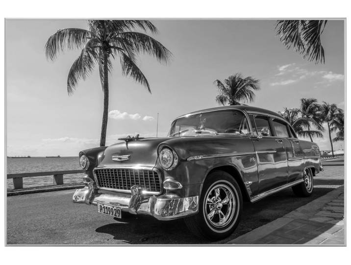 Bild mit Rahmen Oldtimer Auf Kuba image LAND