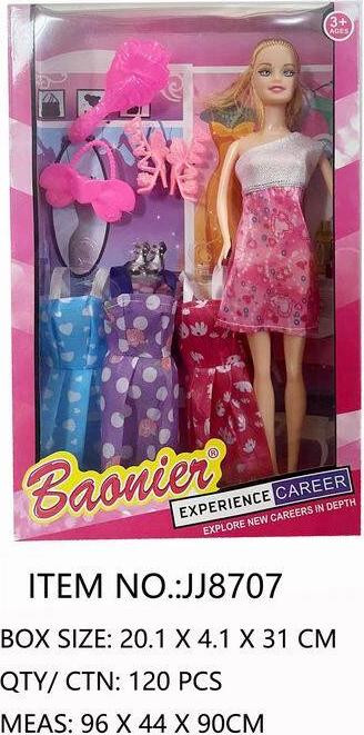 Pop met accessoires model JJ8707 van Maksik Import