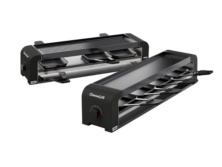STÖCKLI Raclette Stöckli CheeseGrill 4 Connect 8 Personen , schwarz, Raclettes, Raclette