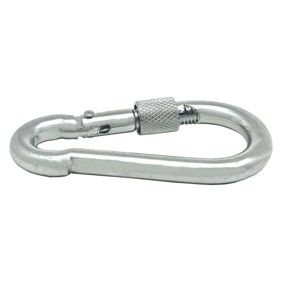 EDM Firefighter carabiner with safety, msq02, galvanized steel, 9 x 90 mm (54842348)