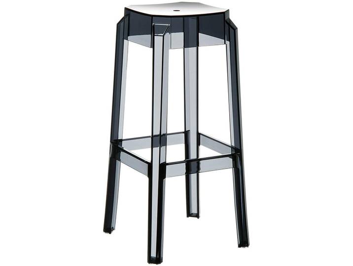 CLP Barhocker Kunststoff Schwarz, 36x75x36 cm, Esszimmer, Barmöbel, Barhocker