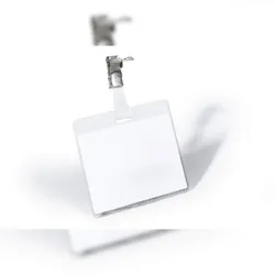 Durable Namensschild 60x90mm mit drehbarem Clip, Packung à 25 Stück, Art. Nr. 800319