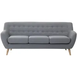 3-SITZER-SOFA hellgrau/hellbraun Motala