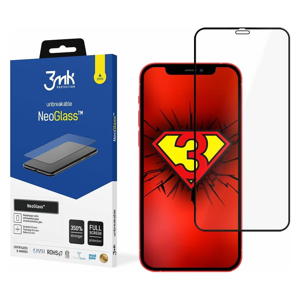3MK NeoGlass for iPhone 12 Mini black frame (GSM103470)