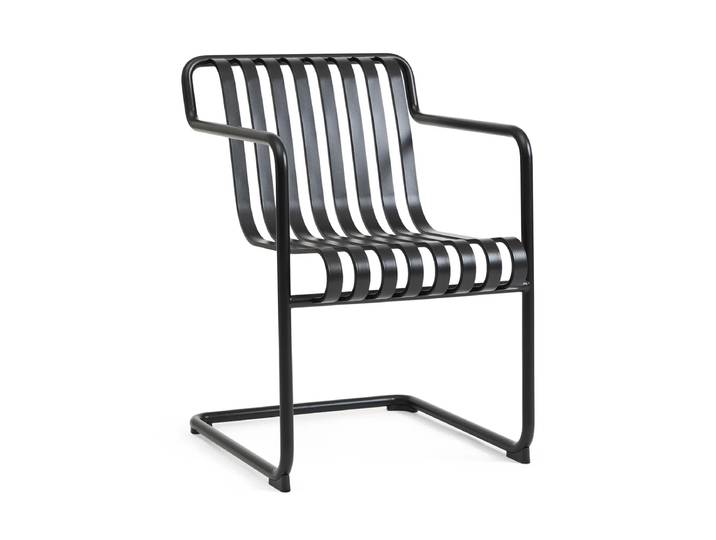 HAY - Palissade Cantilever Dining Armlehnenstuhl, anthrazit