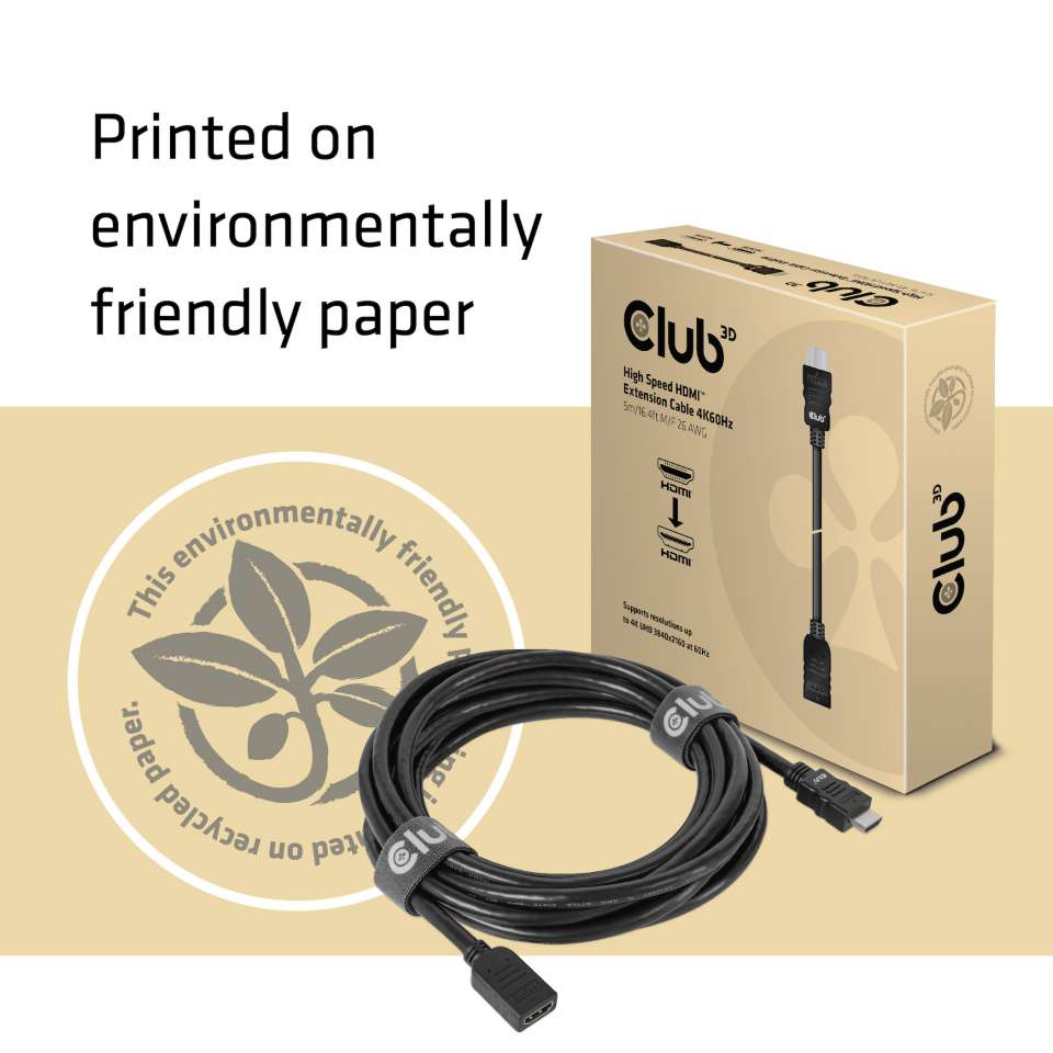 Club3D Club 3D High Speed HDMI Verlängerungskabel 4K60Hz St /B 5m CAC-1325