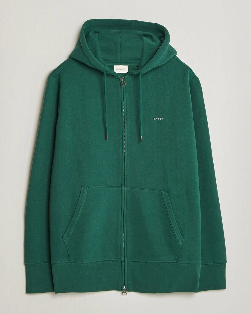 Gant Tournament Full Zip Hoodie Green