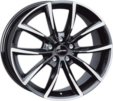Autec Astana Black Polished 9x19 ET 21 5/112 Alufelge Schwarz