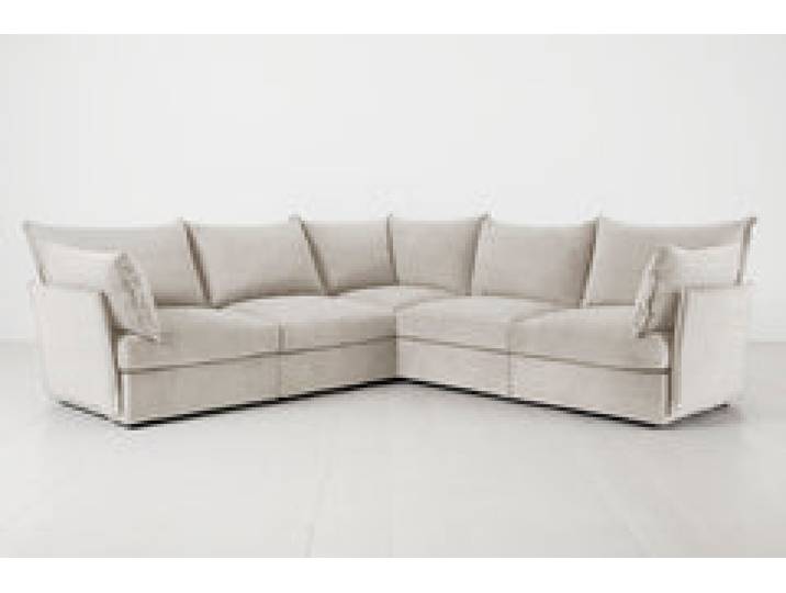 Ecksofa Model 06, Kreideweiß
