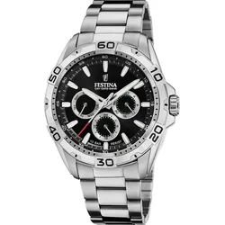 Festina Quarz Herren Multifunktion collection F20623/4 - schwarz,silber - 44.7mm