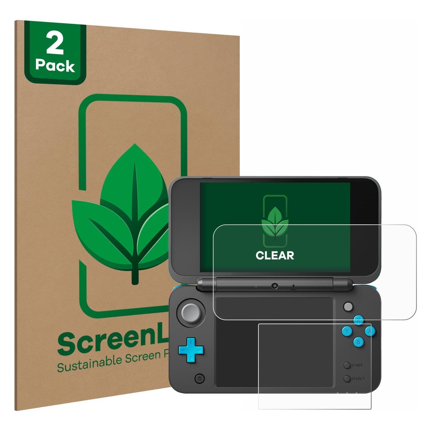 ScreenLeaf Schutzfolie für New Nintendo 2DS XL Displayschutz Display Schutz Folie Klar Transparent (6133003)