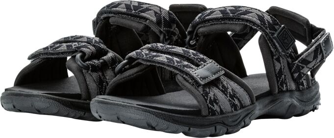 Outdoorsandale JACK WOLFSKIN "2 IN 1 SANDAL K", Mädchen, Gr. UK8-EU26, schwarz, Main Material Second Material Lining Sole 100% Rubber/ EVA, Schuhe Outdoorsandale schwarz UK8-EU26