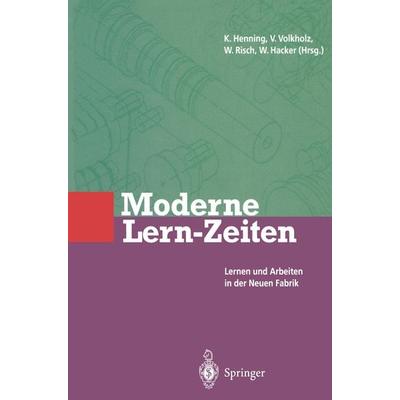 Moderne Lern-Zeiten, Taschenbuch von , Springer Berlin, 978-3-642-79369-1