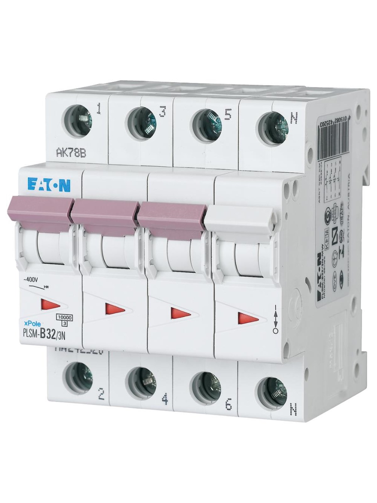 Eaton Pls6-c32/3n-mw - miniature circuit breaker mcb