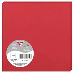 Pollen 250x Karte Pollen 135x135mm 210g - Kirschrot 1825C