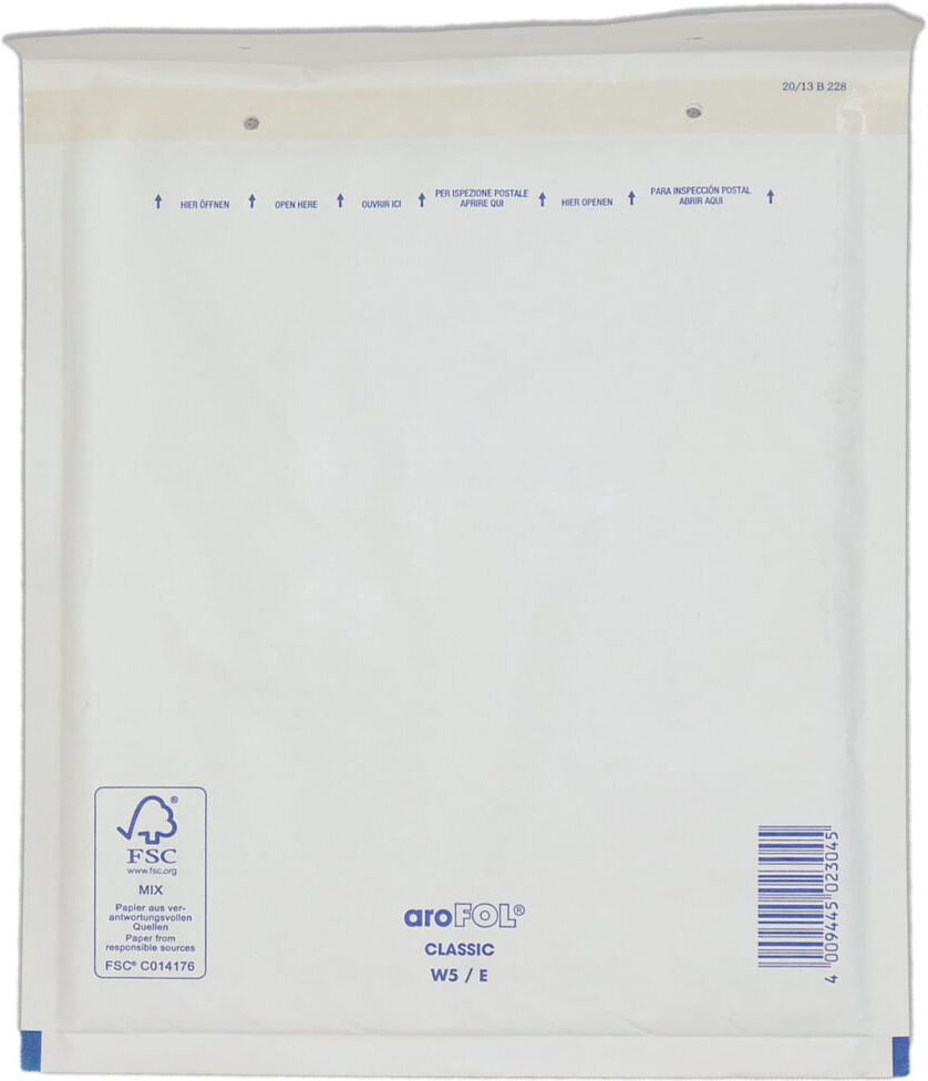 aXpel leichte Luftpolsterversandtasche weiss 175 x 265 B5