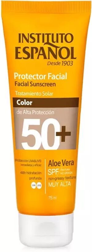 Instituto Español Aloe Vera Facial Protector with Color SPF50+ 75 ml