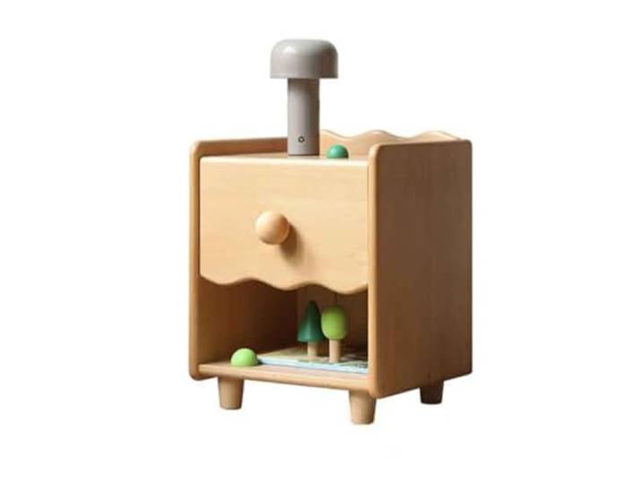 xiuling4568 Mini Kleiner Lagerschrank Aufbewahrung Holz Nachttisch Nachttisch Schlafzimmer