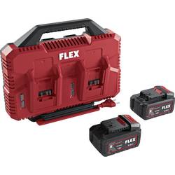 Flex 534911 Stack Pack + 2x 5 Ah Werkzeug-Akku und Ladegerät 18 V 5 Ah