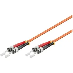 Danicom Glasfaserkabel ST-ST OM2 Duplex Patchkabel – 15 Meter (15 m), Netzwerkkabel