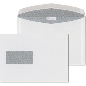 ÖKI Briefumschläge Spezial 42661, weiß, C5, mit Fenster, nassklebend, 90g/m², 500 Stück