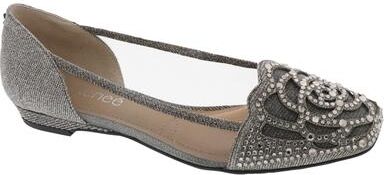 J. Renee Pariella - Womens 7 Metallic,Pewter Slip On N