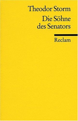 Theodor Storm - Die Söhne des Senators - Preis vom 11.10.2026 03:10:56 h
