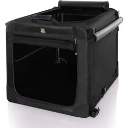 Maelson Soft Kennel Evo 72, Mitternachtsschwarz - faltbare Hundebox 72 x 51 x 51 cm