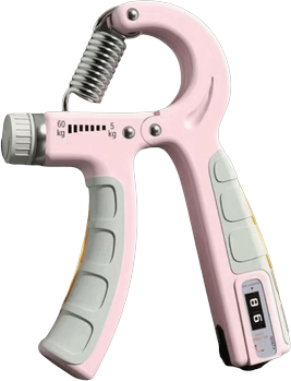 Daily Discovery Adjustable Hand Grip Strengthener With Counter For Wrist Forearm Training pink