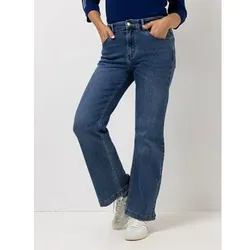 KILIAN KERNER SENSES Jeanshose, 1/1-Länge 5-Pocket-Style Super Soft weiter Beinverlauf