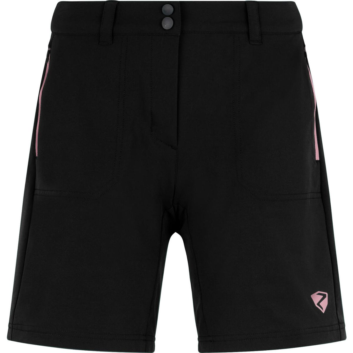 Ziener Nakoa-z Shorts Lady black.malve rose (1276) 44 433007-1276-44