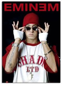 Uplift Treasures Eminem Rap Star Canvas Poster Wall Art 4 11.81 15.75 In Noframe
