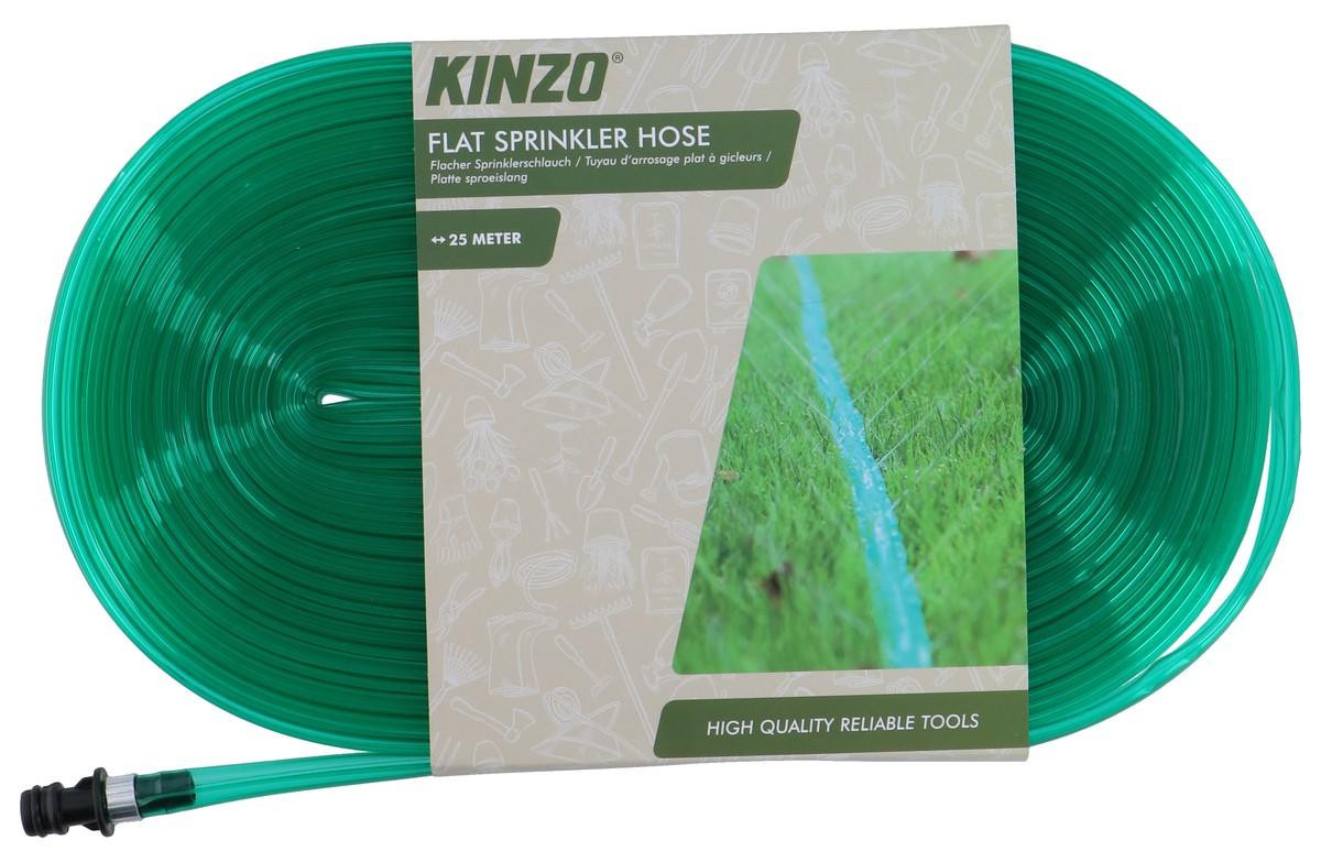 Kinzo Vlakke Sproeislang 25 Meter voor Gazon en Tuin