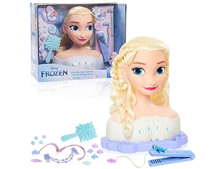Disney’s Frozen 2 Deluxe Elsa the Snow Queen Styling Head, 17-pieces