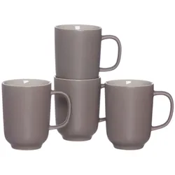 KAFFEEBECHER Jasper Taupe 285 ml 4er Set