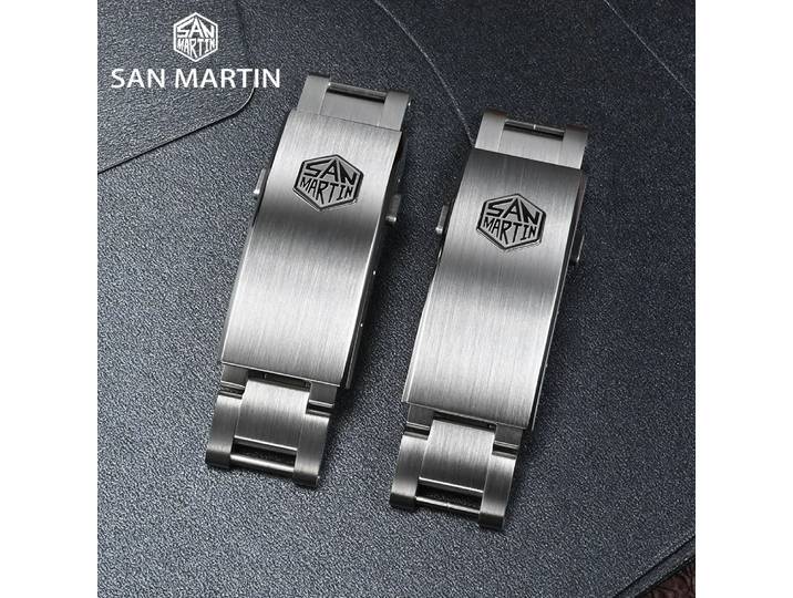 San Martin – fermoir réglable Fly, pièces de montre, fermoir de Bracelet pour modèle spécifié de 16mm, fermoir pliant Non universel, nouvelle collection