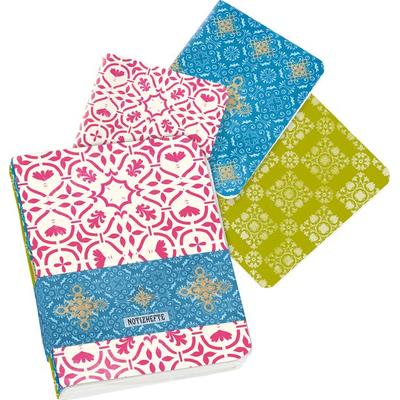 Der Zauber Indiens Mini-Notizhefte Motiv Rosa Kaleidoskop