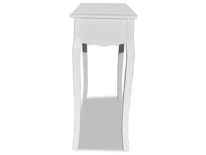 Bon marché * Table de console et Coiffeuse - SWEETY - Blanc FR2619