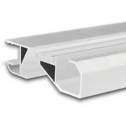 ISOLED LED Sockelleisten-Profil HIDE BOTTOM, für 2 LED-Strips, Direkt/Indirekt, Aluminium pulverbeschichtet, IP20, Schwarz RAL 9005 ISO-114813
