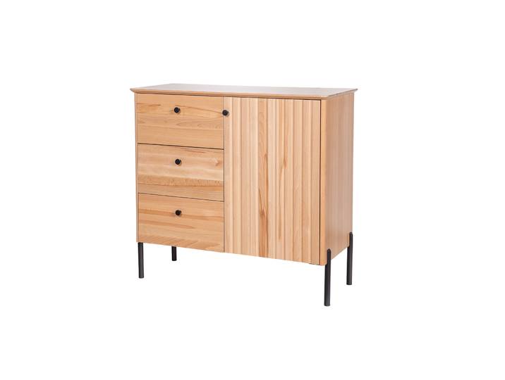 Moderner Schrank Kommode Sideboard 3 Schubladen und Tür