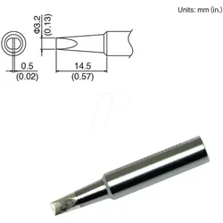 HAK T18-D32 - Lötspitze T18-D32, 3,2 mm, meißel