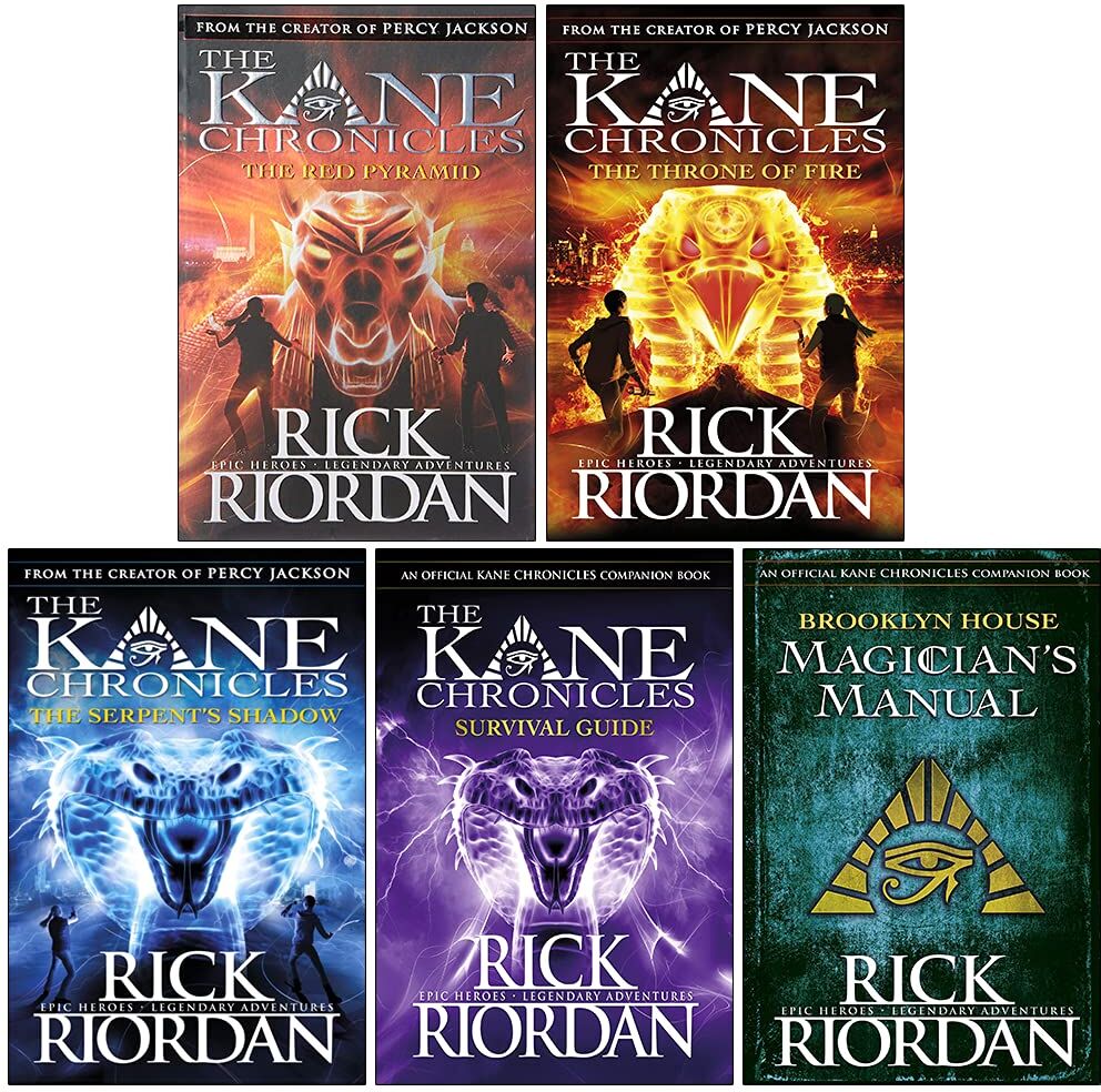 Puffin Rick Riordan Kane Chronicles 5 Books Collection Set – Fantasy Adventure Collection