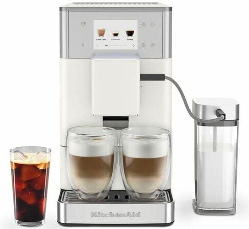 Kaffeevollautomat Kitchenaid Kf4 5kes8454epl - Porcelain White - - MaxiCoffee